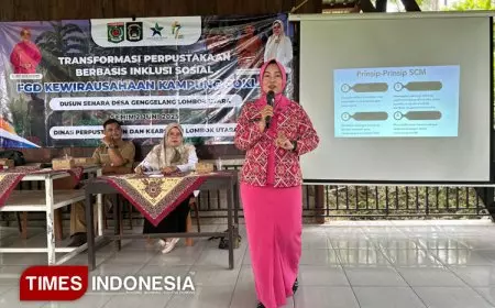Ny Heny Memupuk Mental Kelompok Tani KCS Genggelang Lombok Utara Jadi Pengusaha