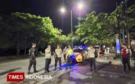 Jamin Keamanan Selama Idul Adha, Polresta Banyuwangi Gelar Patroli Skala Besar