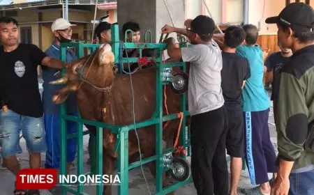 Warga LDII Lamongan Kurban Ratusan Ekor Sapi dan Kambing