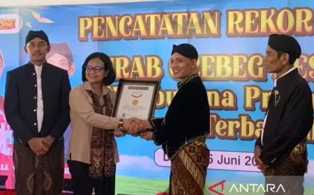 Kabupaten Demak Raih Rekor MURI ke-4 dalam Perayaan Grebeg Besar dengan 594 Prajurit Bintoro