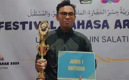 Mahasiswa UIN Malang Raih Juara 1 Lomba Khitobah Nasional di Festival Bahasa Arab 2025