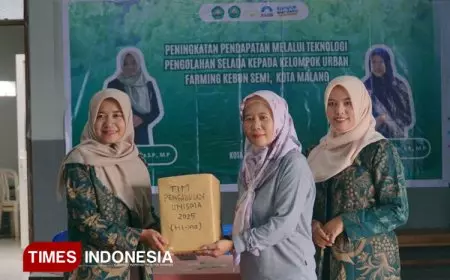 Pengabdian Kepada Masyarakat TIm Dosen Unisma Malang,Dorong Pendapatan Urban Farming