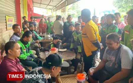 BPJS Ketenagakerjaan Jember Gelar Sosialisasi Jaminan Sosial ke Puluhan Driver Ojol