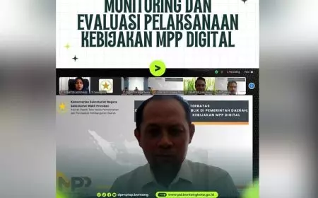 DPMPTSP Bontang Ikuti Monev Pelaksanaan Kebijakan MPP Digital