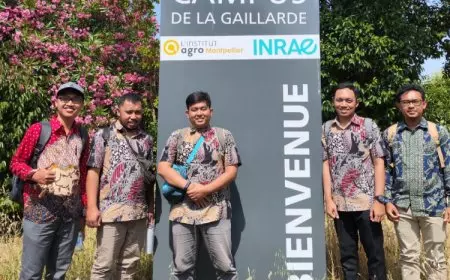 Lima Dosen Muda FP UB Ikuti Program Mobilitas Akademik di Prancis