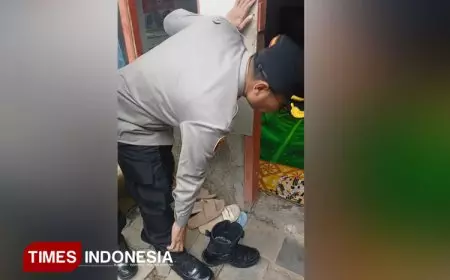 Kapolres Banjar Menengok Warga Penderita Tumor