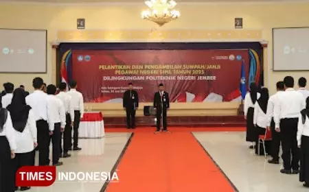 Direktur Polije Resmi Lantik 84 PNS Baru