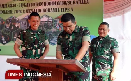 Koramil Gayungan Naik Status: Danrem 084 BJ Resmikan Perubahan Tipe B ke Tipe A