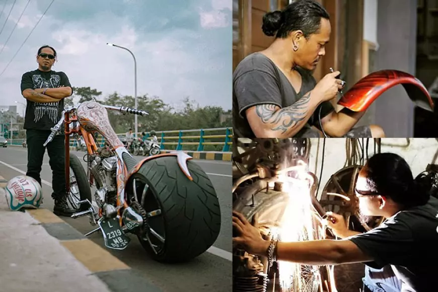 Dari Tambal Ban ke Kustomfest: Perjalanan Dimas Zakaria, Modifikator Motor Asal Malang yang Mendunia
