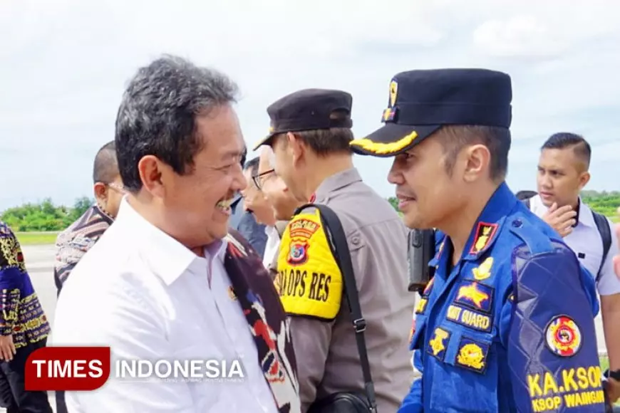 Kunjungan Menteri KP, KSOP Waingapu Dukung Pembangunan Tambak Udang di Sumba Timur