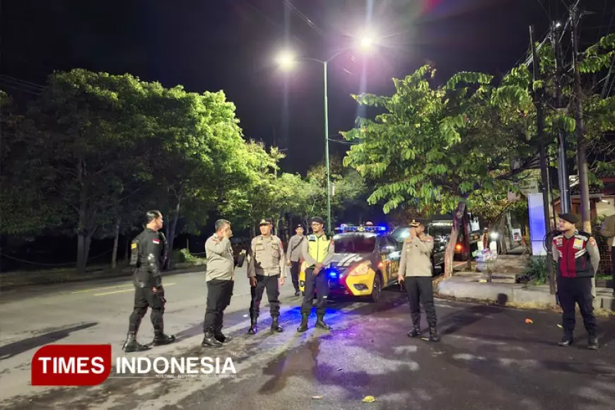 Jamin Keamanan Selama Idul Adha, Polresta Banyuwangi Gelar Patroli Skala Besar