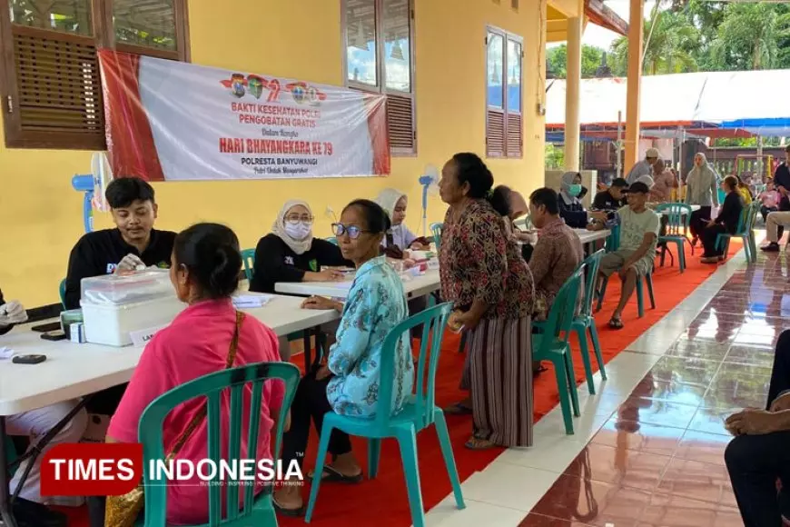 Bersama Polresta Banyuwangi, Masyarakat Bisa Berobat Tanpa Biaya