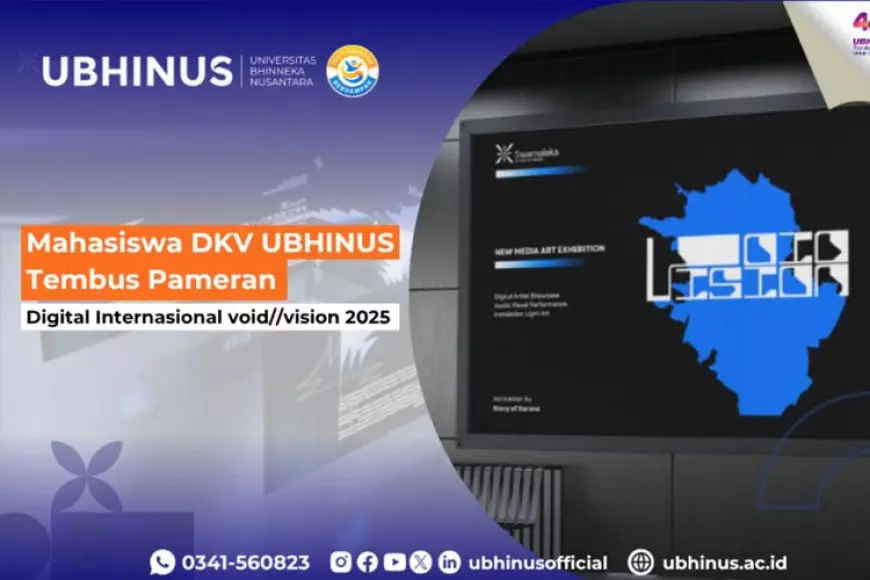 Mahasiswa DKV UBHINUS Tembus Pameran Digital Internasional void//vision 2025