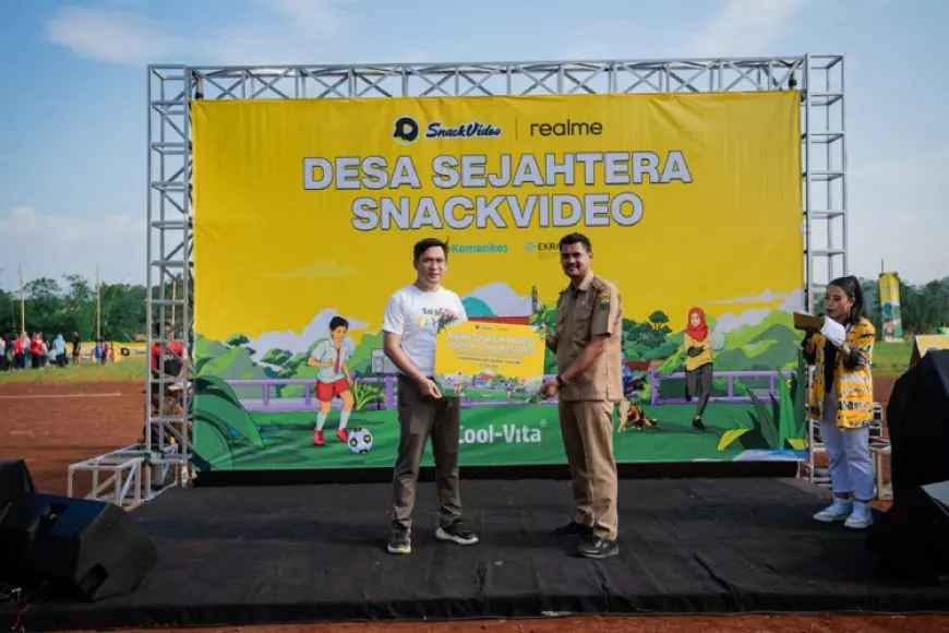 SnackVideo Lanjutkan Program â€œDesa Sejahteraâ€� di Cianjur: Dorong Olahraga dan Bakat Muda Desa