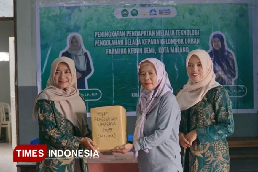 Pengabdian Kepada Masyarakat TIm Dosen Unisma Malang,Dorong Pendapatan Urban Farming