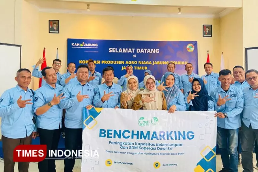 Penguatan Jejaring Antar Koperasi, KAN Jabung Terima Kunjungan Kerja Koperasi Dewi Sri Jawa Barat