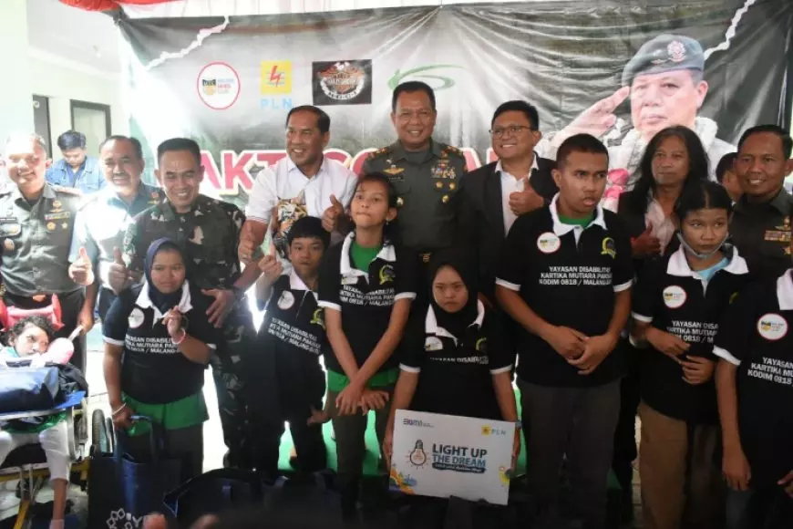 Konsisten Peduli difabel, Dandim 0818 Kabupaten Malang-Batu Sampaikan Pesan Ini