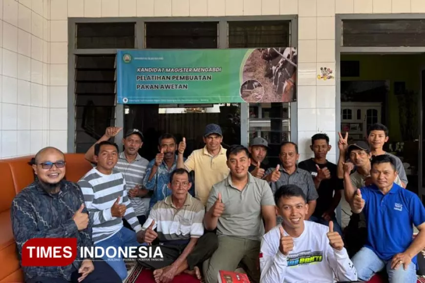 Mahasiswa Magister Peternakan Unisma Malang Gelar Pelatihan Pakan Awetan Silase