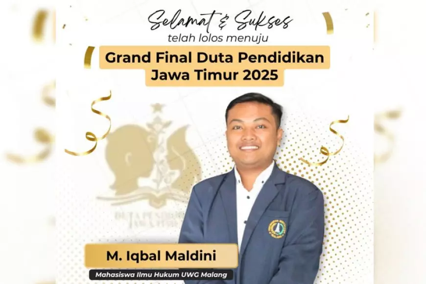 Keren, Mahasiswa FH UWG Malang Lolos Grand Final Duta Pendidikan Jawa Timur 2025
