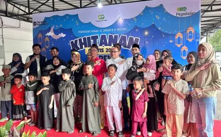 Pegadaian Kanwil IX Gelar Khitanan Massal untuk 150 Anak di Tanjung Priok, Jakarta Utara