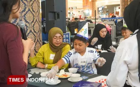 Asah Kreativitas di Momen Libur Sekolah, Anak-anak di Gresik Ikut Lomba Menghias Pancake