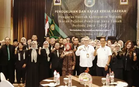 Pengukuhan dan Rakerda Pengurus IPPAT Kabupaten Malang 2024–2027 Bahas Transformasi Digital