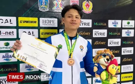 Mahasiswa Teknik Mesin UNISMA, Wahyu Aji Saputra, Raih Medali Perunggu di Porprov IX Jatim 2025