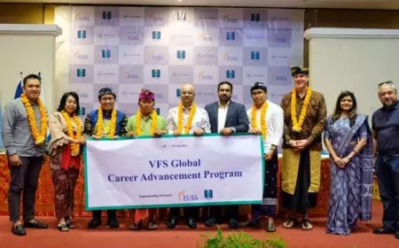 200 Siswa SMK Pariwisata Harapan Bali Selesaikan VFS Global Career Advancement Program