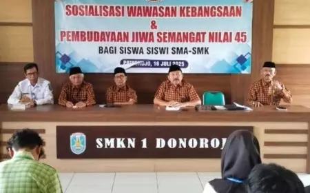 SMKN 1 Donorojo Pacitan Gandeng DHC BPK 45 Tanamkan Semangat Juang di MPLS 2025