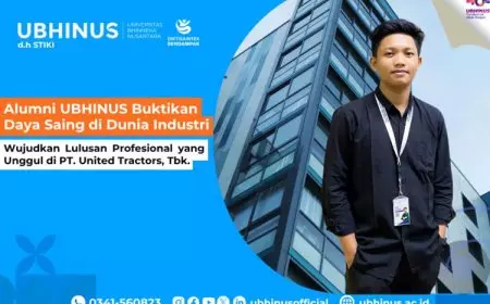 Alumni UBHINUS Buktikan Daya Saing di Dunia Industri, Wujudkan Lulusan Profesional yang Unggul di PT. United Tractors, Tbk.