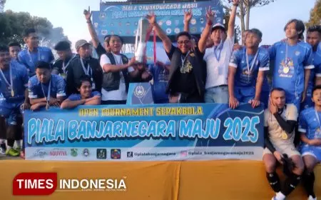 AMF FC Juara Piala Banjarnegara Maju 2025, Donasikan Hadiah untuk Bedah Rumah