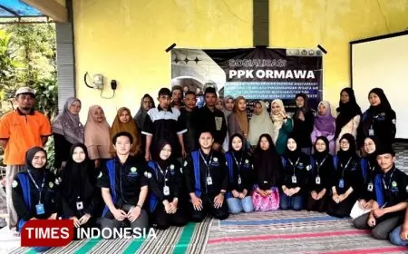 Tim Pelaksana PPK Ormawa Himako UNIPMA Sosialisasi di Dusun Besek, Desa Hargomulyo, Ngawi