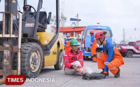 Perkuat Kesiapsiagaan Area Tersus, Pupuk Kaltim Latih Tanggap Darurat Kecelakaan Transportasi Produk