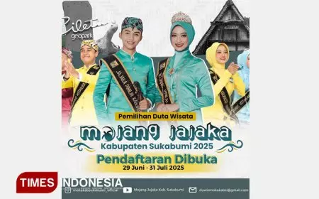 Pendaftaran Mojang Jajaka Sukabumi 2025 Masih Dibuka, Panggung Generasi Berbudaya dan Berprestasi