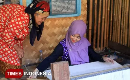 Persit Kodim 0617 Majalengka Tinjau Sentra Tenun Gadod, Dorong UMKM dan Pelestarian Budaya
