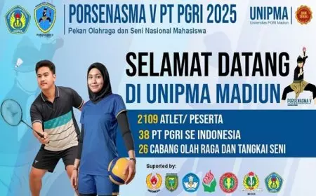 Keren, Unipma Madiun Jadi Tuan Rumah PORSENASMA V PT PGRI 2025, Ini Jadwalnya
