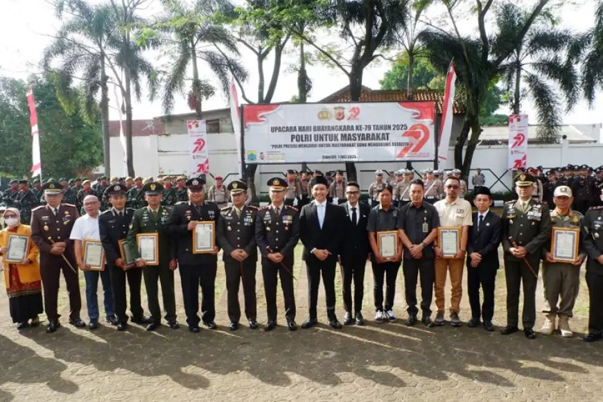 Hari Bhayangkara ke-79, Polres Cianjur Beri Penghargaan pada Sejumlah Tokoh Inspiratif
