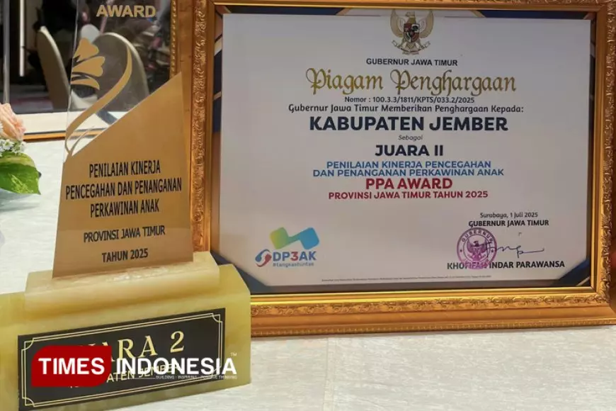 Pemkab Jember Raih Runner Up PPA Award Jawa Timur 2025