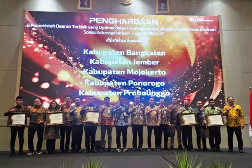 Pemkab Probolinggo Juara Optimalisasi DBHCHT untuk BPJS Ketenagakerjaan