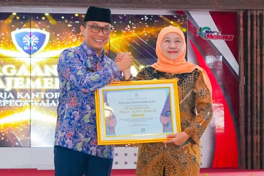 Pemprov Jatim Sabet Lima Penghargaan Nasional dari BKN