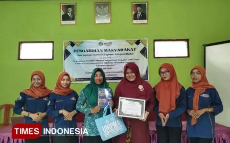 Mahasiswa Pendidikan Akuntansi Unipma Madiun Latih Hitung HPP bagi Ibu-ibu PKK Desa Segulung