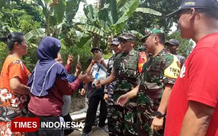 Hangatnya Sambutan Warga Banyuwangi Iringi Kunjungan Tim Wasev ke Lokasi TMMD