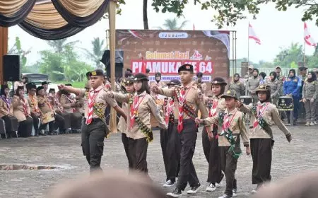 Semangat 64 Tahun Hari Pramuka di Cianjur, Membentuk Generasi Tangguh dan Berakhlak
