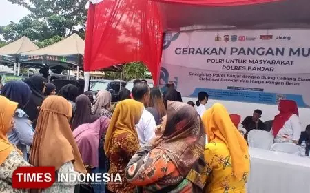 Gerakan Pangan Murah, Aksi Nyata Polres Banjar Wujudkan Polri Untuk Masyarakat