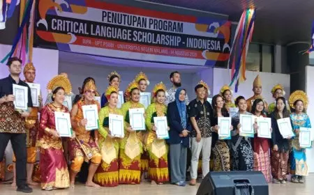 UM Tutup Program CLS-Indonesia, Mahasiswa Amerika Tampil dengan Tari dan Budaya Nusantara