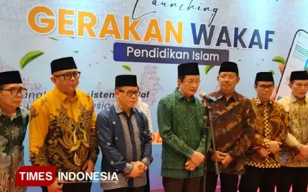 Dukung Wakaf dan Pendidikan Islam, Menag Nasaruddin Umar Luncurkan Gerakan Wakaf Pendidikan Islam