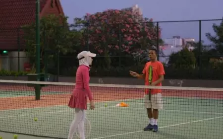 Rayakan Semangat Kemerdekaan, Sheraton Surabaya Gelar Coaching Tennis