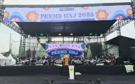 Angkat Tema “Edukasi untuk Bumi Lestari”, 8.992 Mahasiswa Baru Ikuti PKKMB UNJ 2025