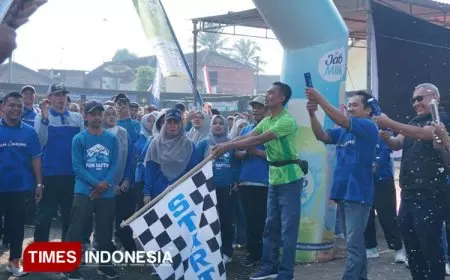 Fun Walk Meriah, Rayakan HUT ke-46 KAN Jabung dan HUT ke-80 RI