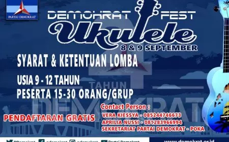 Festival Ukulele Maluku untuk HUT ke-24 Partai Demokrat dan Ambon Kota Musik Dunia